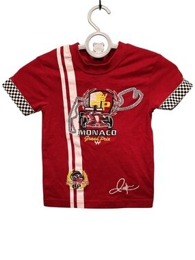 3/$15 Kids Monaco Grand Prix Racing Tee - Red